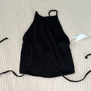 Garage Strappy Back Crop Halter Top